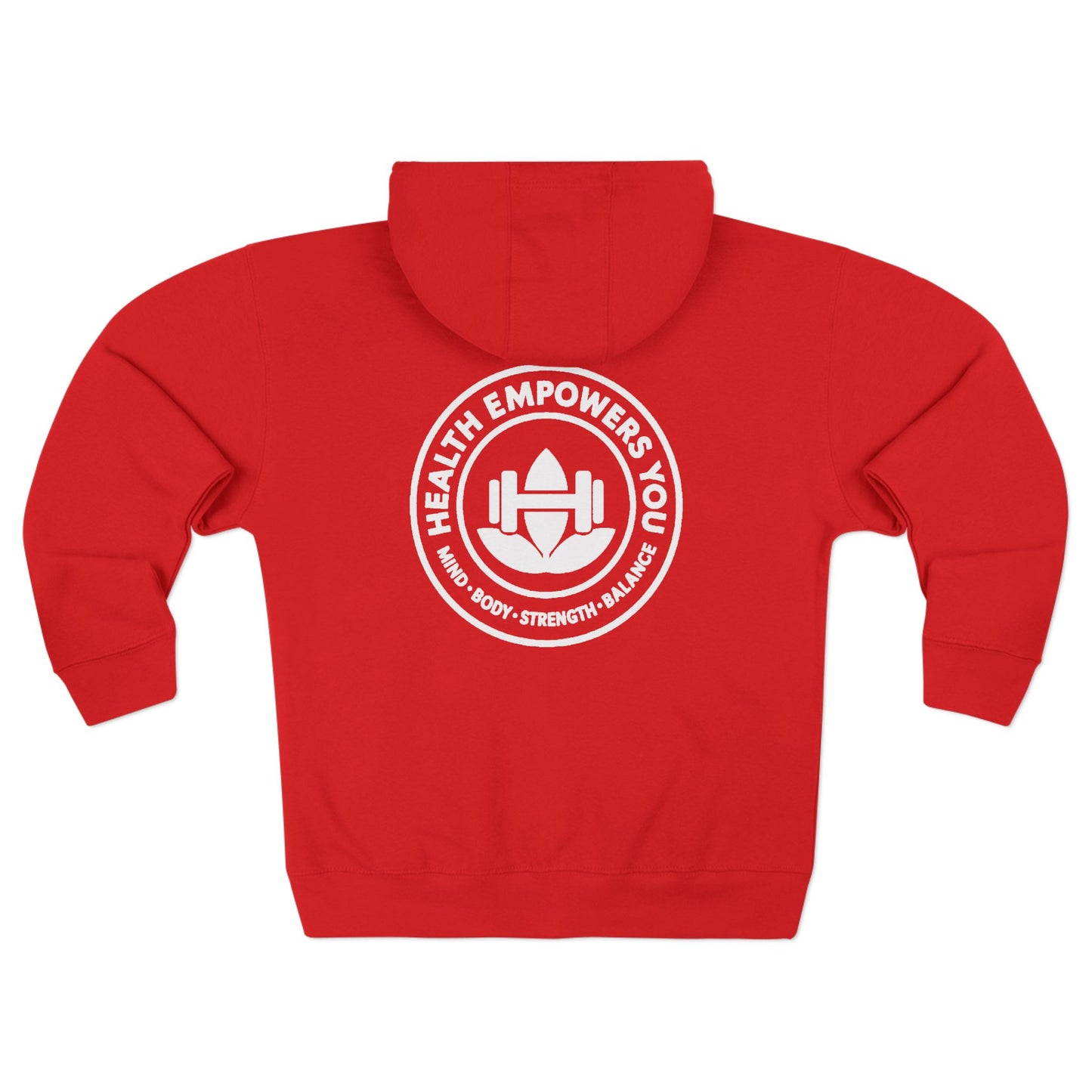 Empowerfit Unisex Zip Hoodie | Cozy Zip-Up, Casual Wear, Gift for Friends, Workout Hoodie, Everyday Style