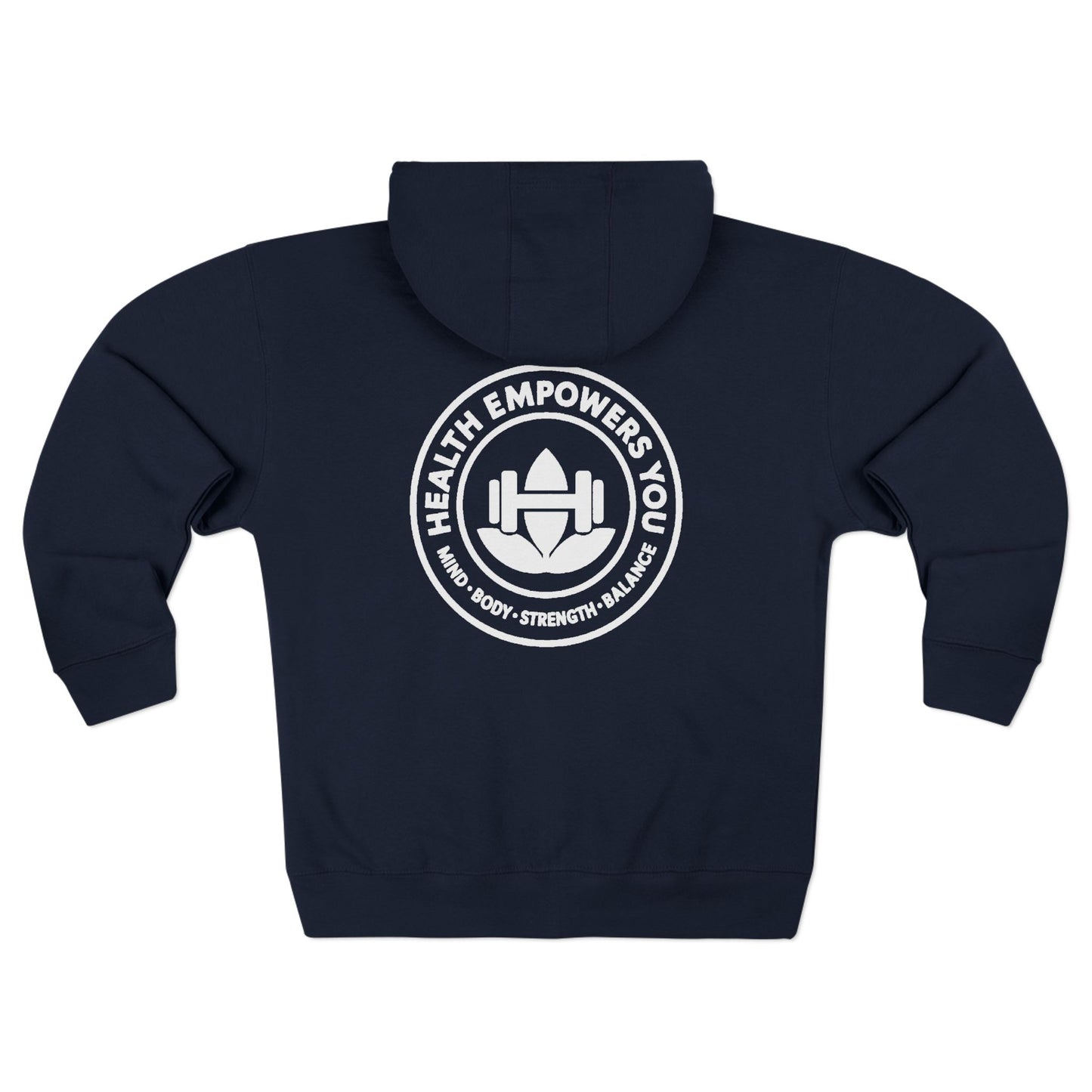 Empowerfit Unisex Zip Hoodie | Cozy Zip-Up, Casual Wear, Gift for Friends, Workout Hoodie, Everyday Style