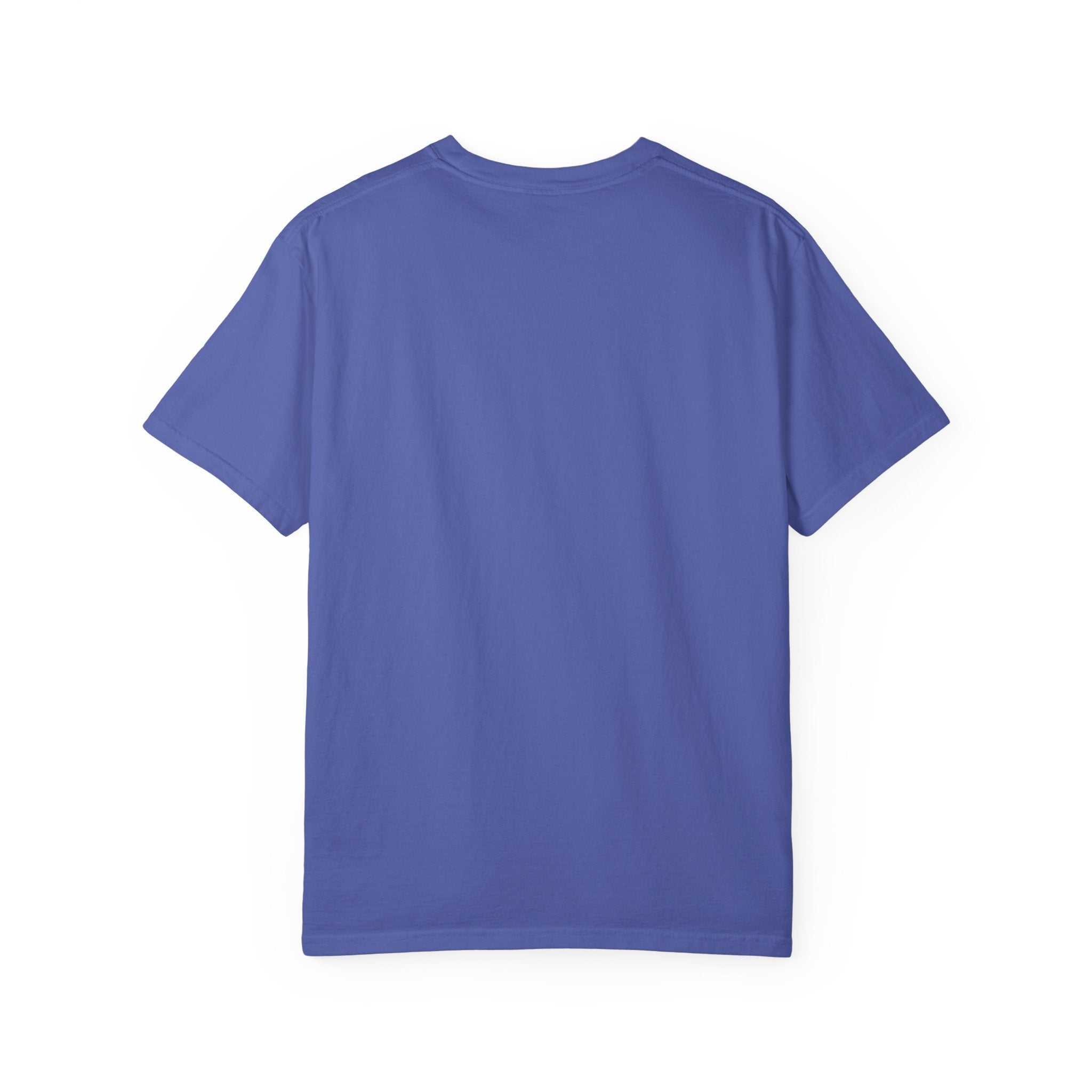 Blue t-shirt on a white background