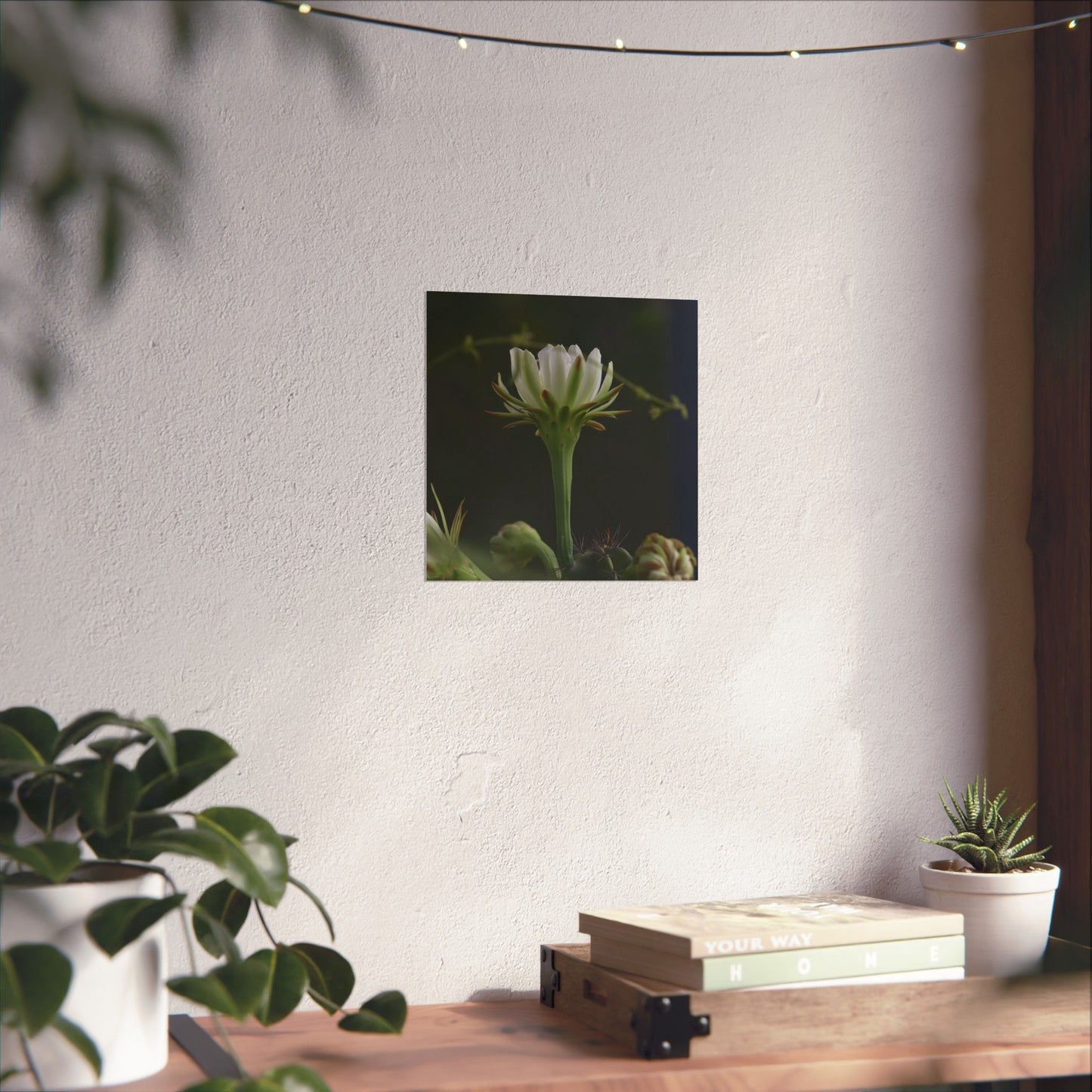 Botanical Cactus Wall Art - Minimalist Matte Poster