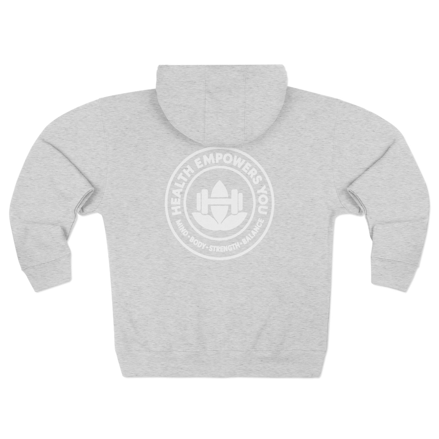 Empowerfit Unisex Zip Hoodie | Cozy Zip-Up, Casual Wear, Gift for Friends, Workout Hoodie, Everyday Style