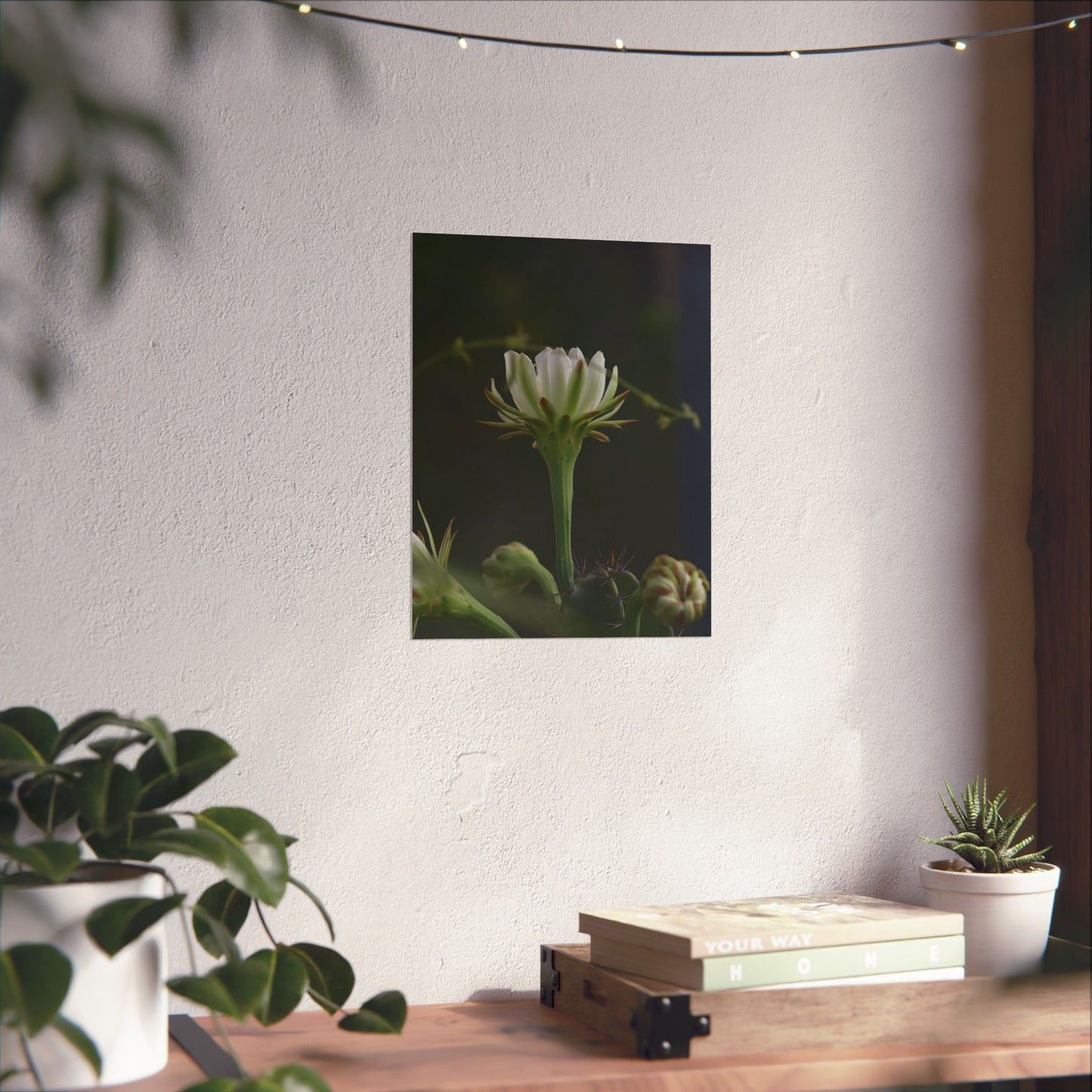 Botanical Cactus Wall Art - Minimalist Matte Poster