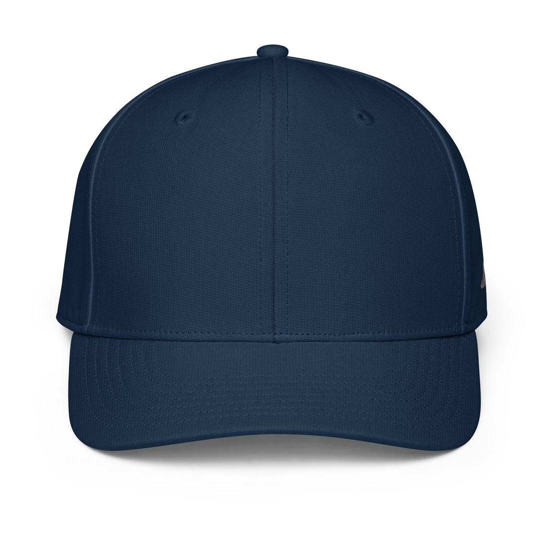 Navy blue baseball cap on a white background
