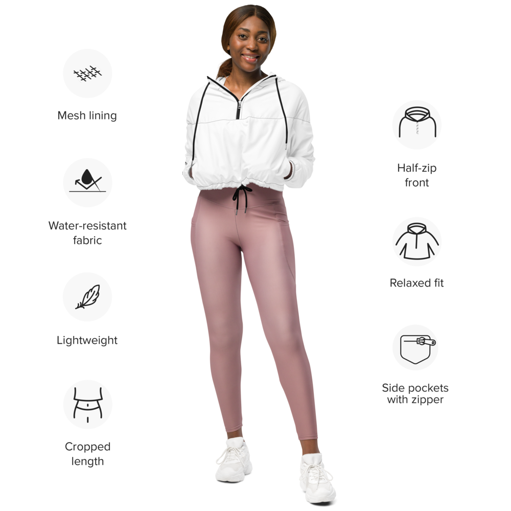 Empowerfit Cropped Waterproof Windbreaker – Style Meets Adventure