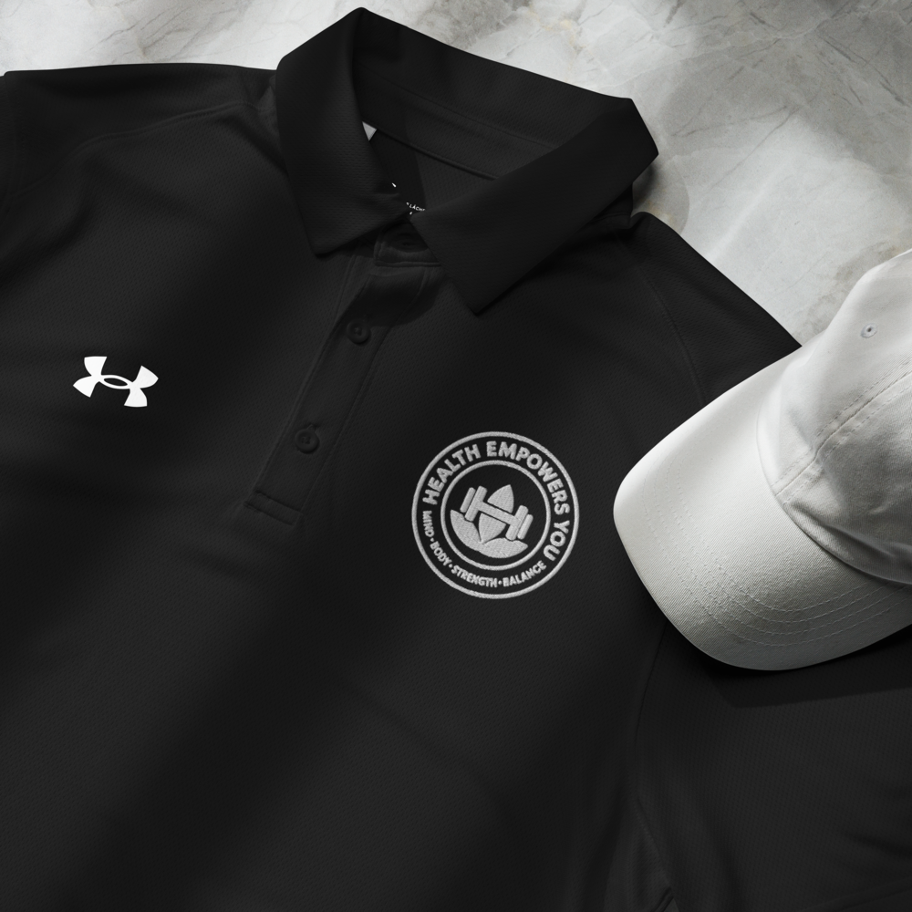 Empowerfit x Under Armour® Men’s Performance Polo – Lightweight, Breathable & Odor-Resistant