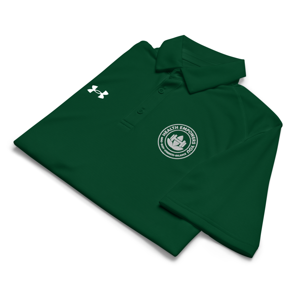 Empowerfit x Under Armour® Men’s Performance Polo – Lightweight, Breathable & Odor-Resistant
