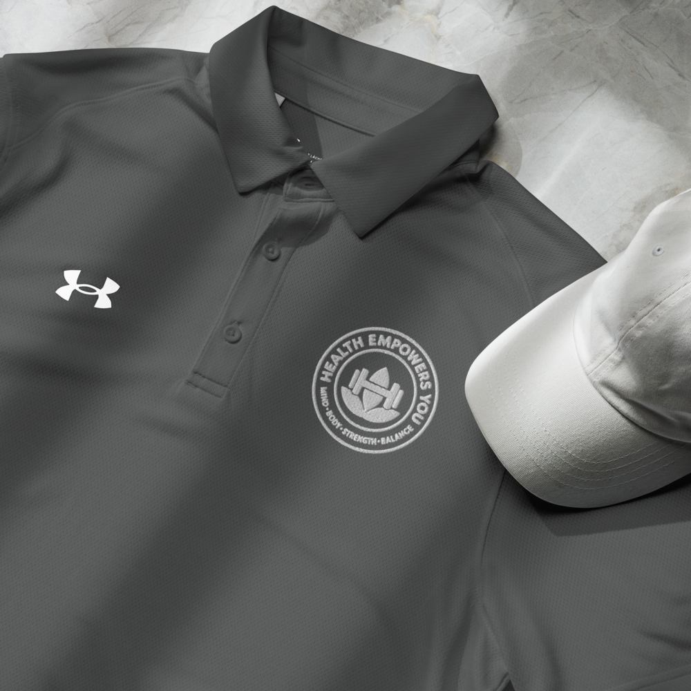 Empowerfit x Under Armour® Men’s Performance Polo – Lightweight, Breathable & Odor-Resistant