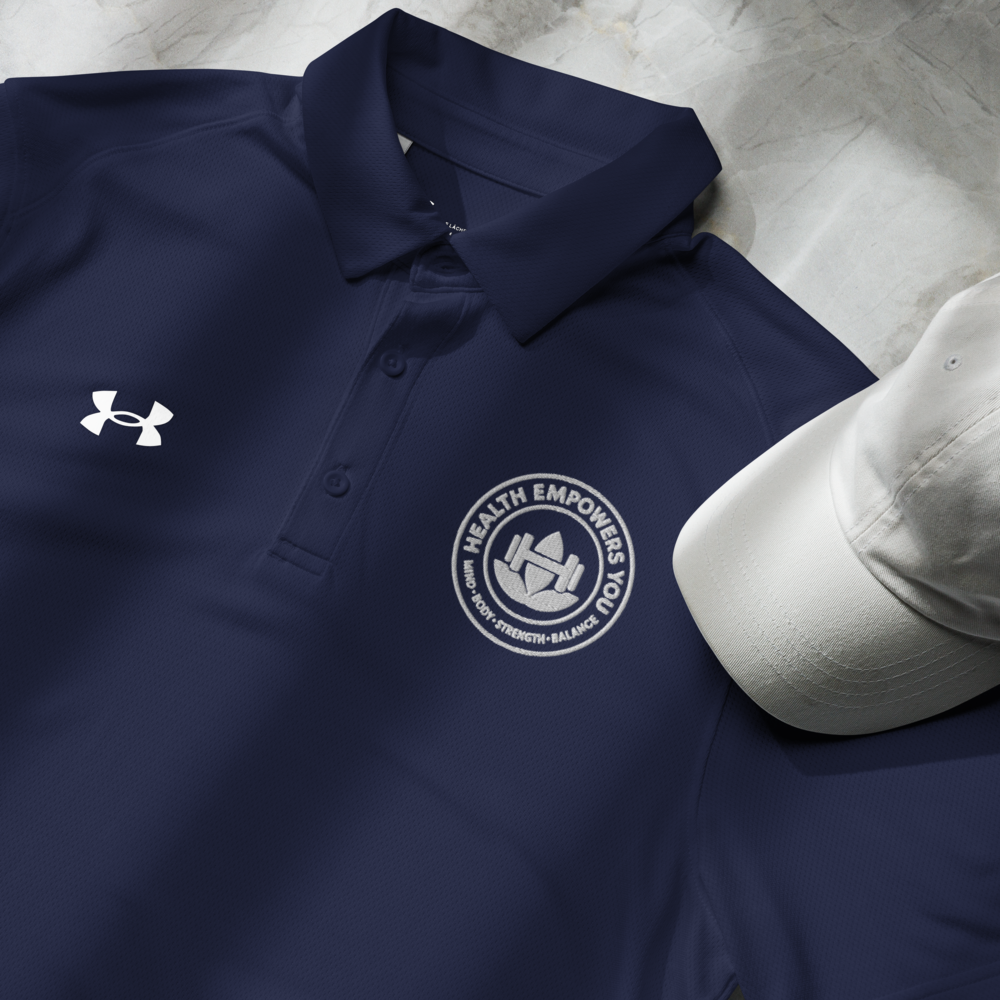 Empowerfit x Under Armour® Men’s Performance Polo – Lightweight, Breathable & Odor-Resistant