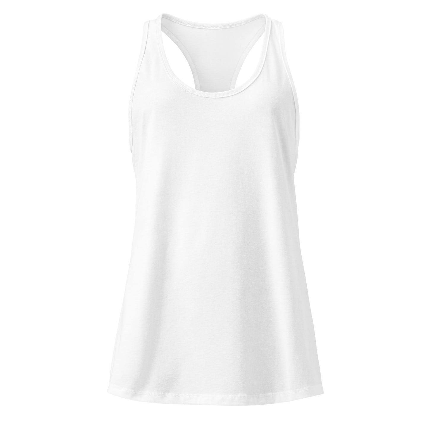 White tank top on a white background
