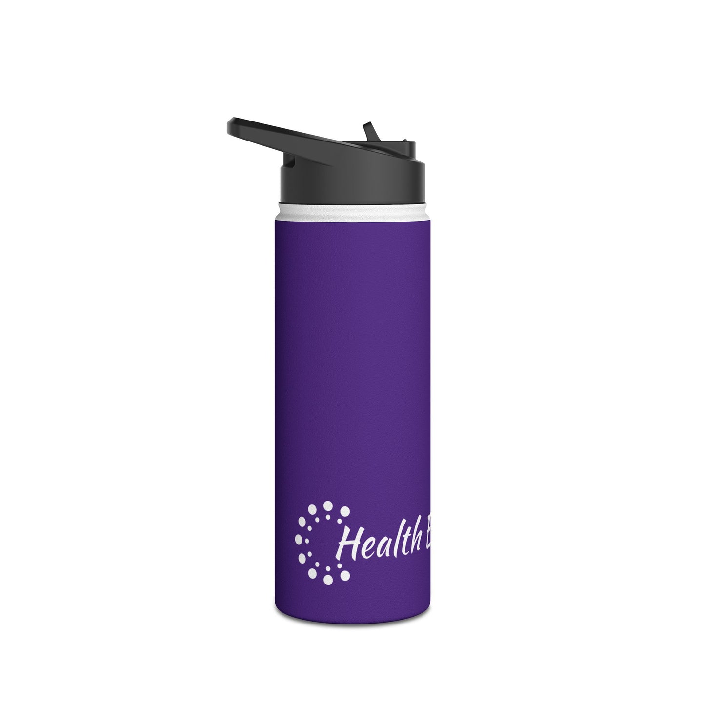 Purple Stainless Steel Water Bottle, Standard Lid