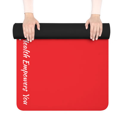 Red Rubber Yoga Mat