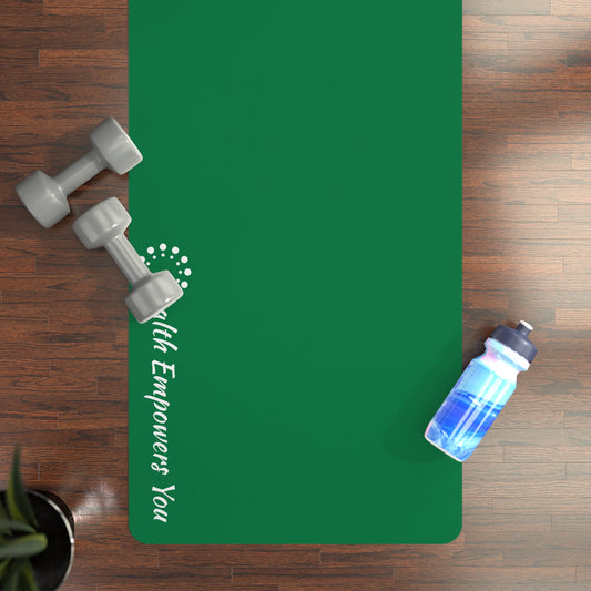 Dark Green Rubber Yoga Mat