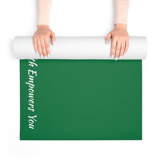 Dark Green Foam Yoga Mat