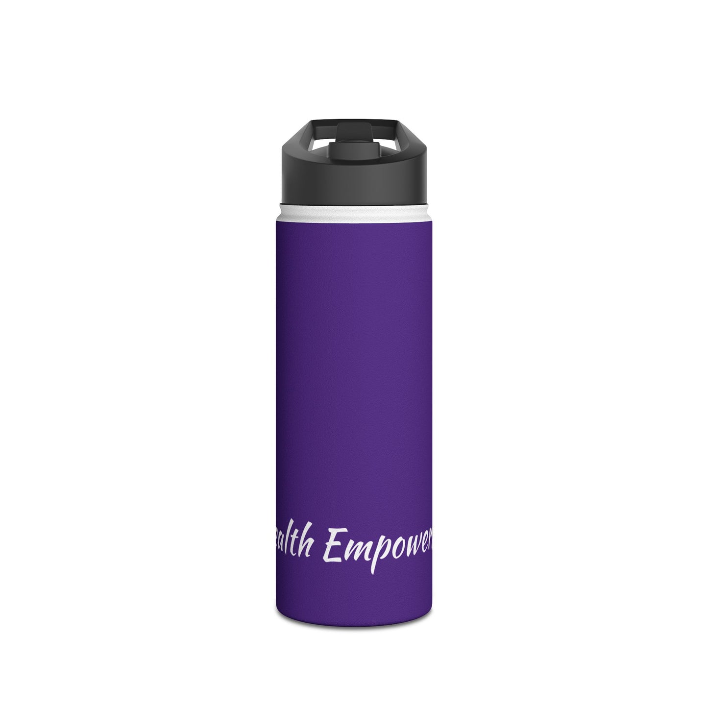 Purple Stainless Steel Water Bottle, Standard Lid