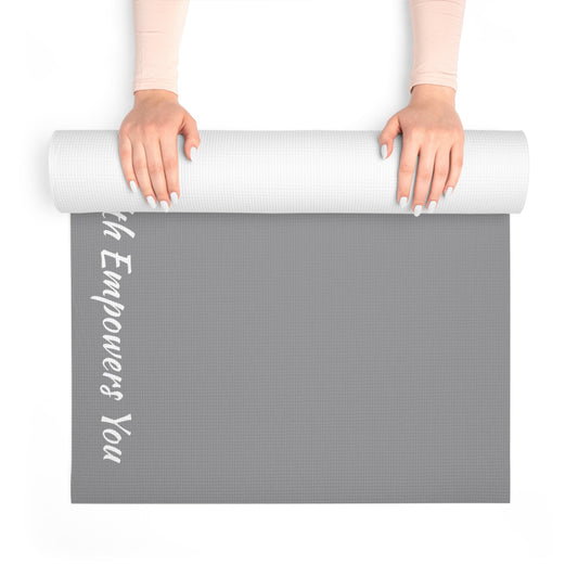 Grey Foam Yoga Mat