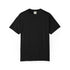 Black t-shirt on a white background