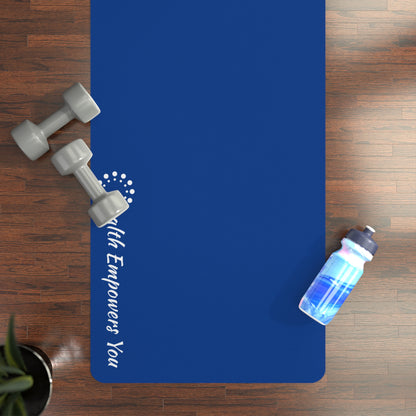 Dark Blue Rubber Yoga Mat