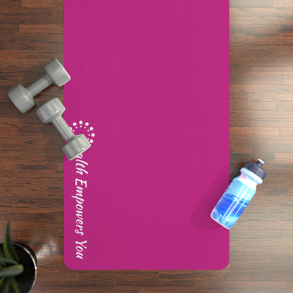 Pink Rubber Yoga Mat