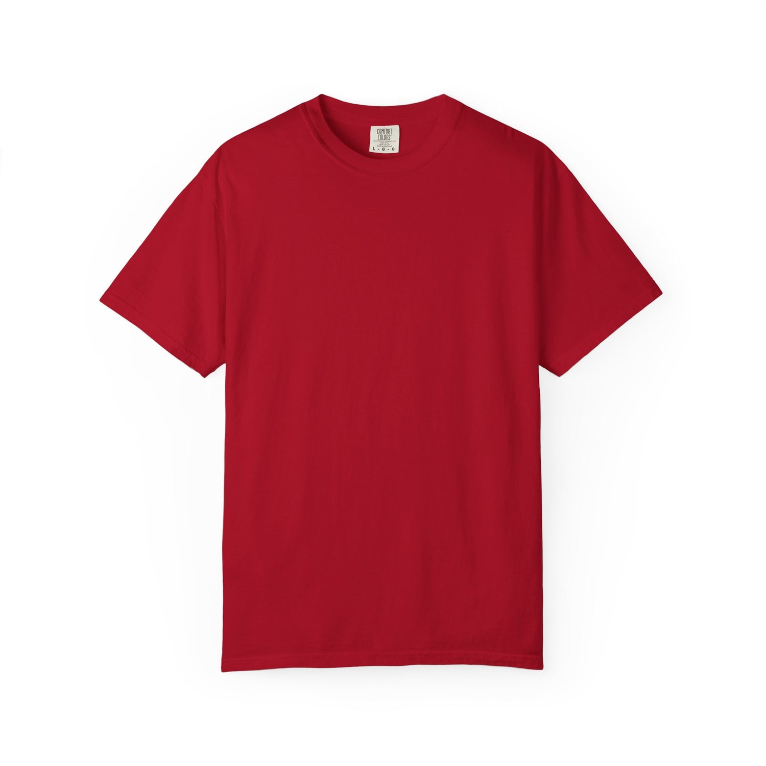 Red t-shirt on a white background