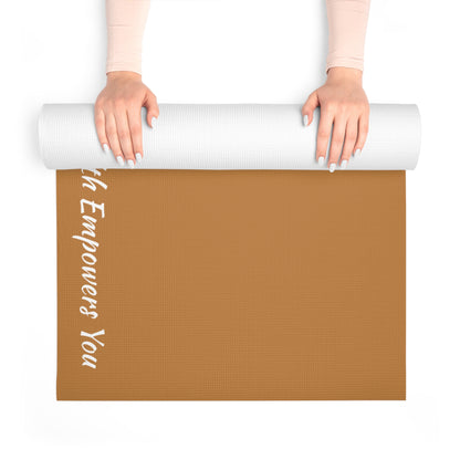 Light Brown Foam Yoga Mat