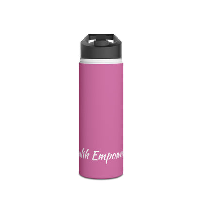 Light Pink Stainless Steel Water Bottle, Standard Lid