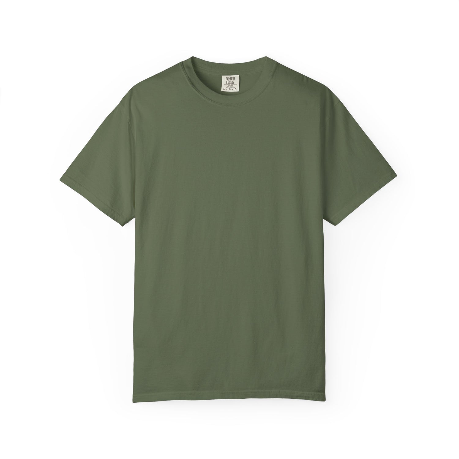 Green t-shirt on a white background