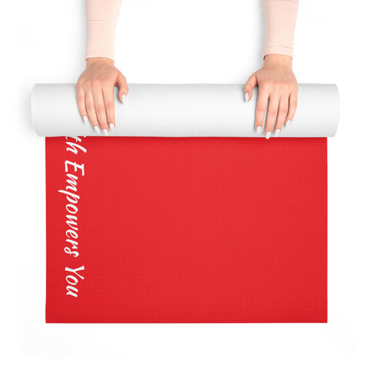 Red Foam Yoga Mat