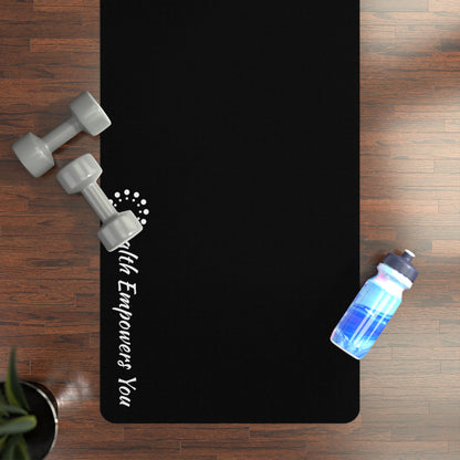 Black Rubber Yoga Mat