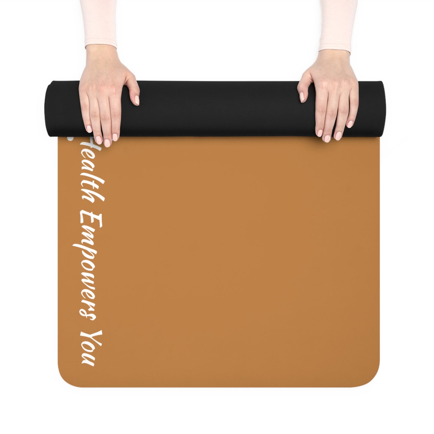 Light Brown Rubber Yoga Mat