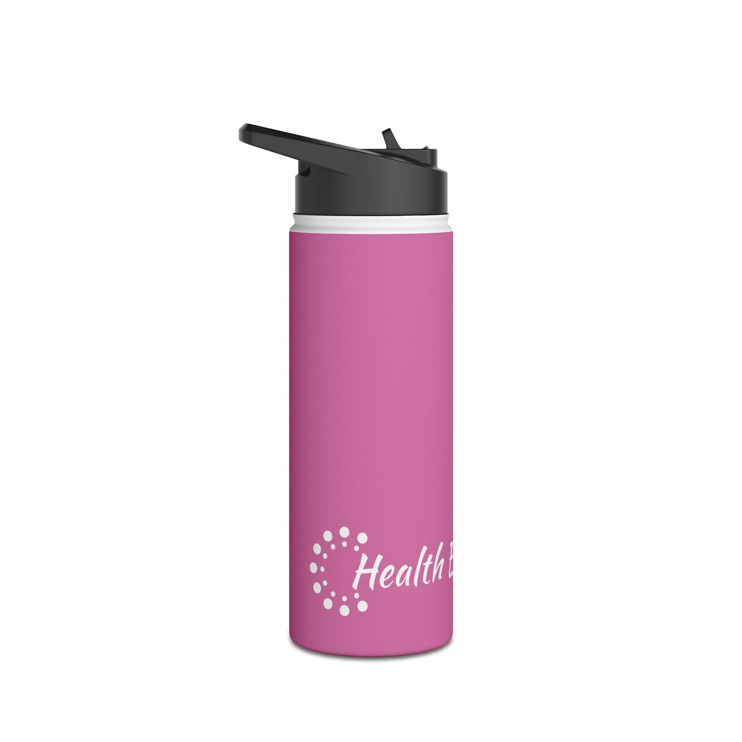 Light Pink Stainless Steel Water Bottle, Standard Lid