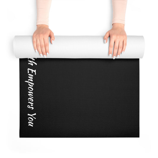 Black Foam Yoga Mat