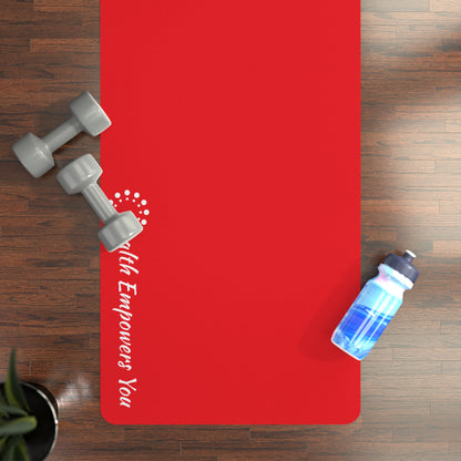 Red Rubber Yoga Mat