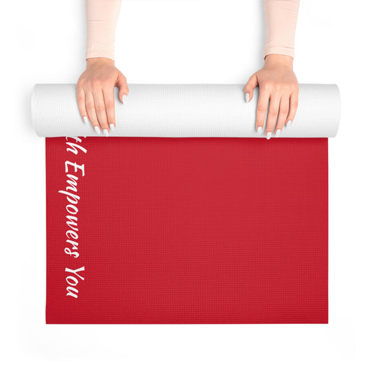 Dark Red Foam Yoga Mat