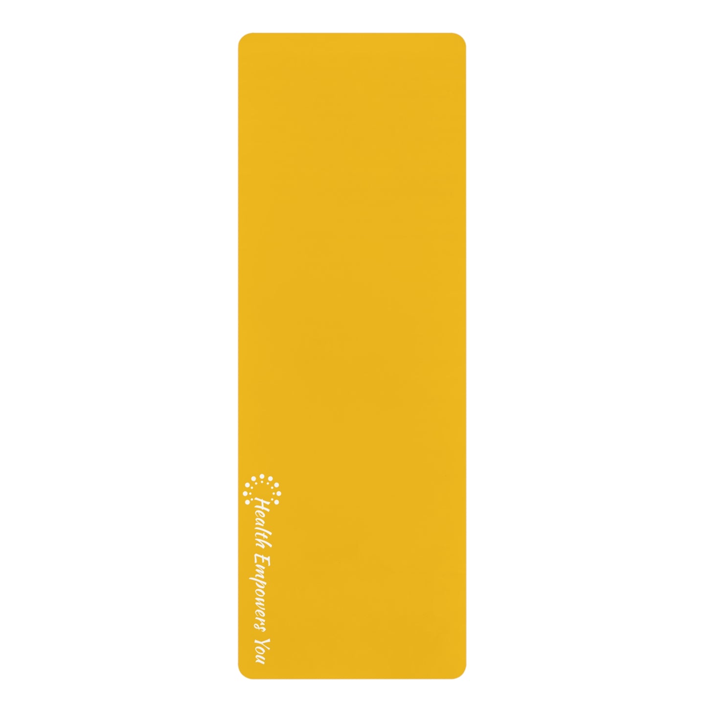 Yellow Rubber Yoga Mat