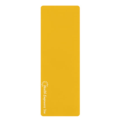 Yellow Rubber Yoga Mat