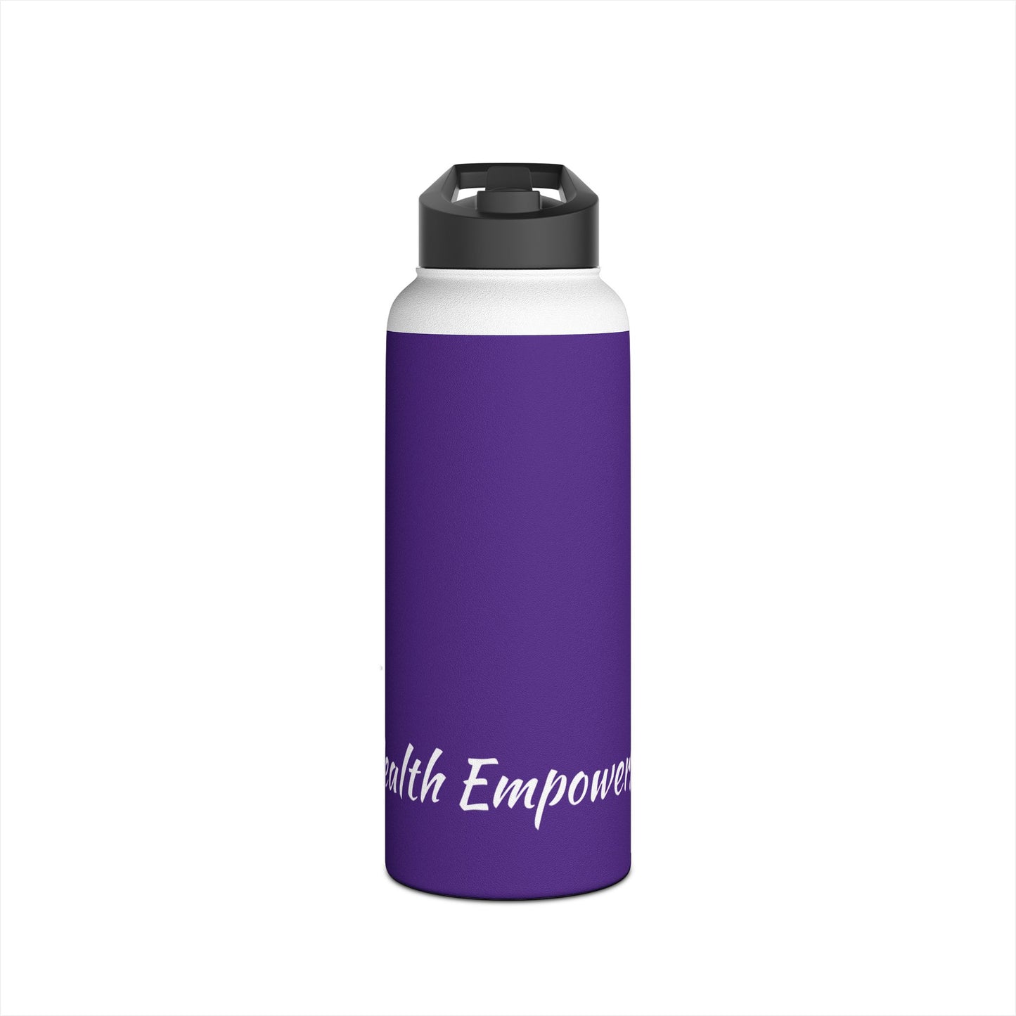 Purple Stainless Steel Water Bottle, Standard Lid