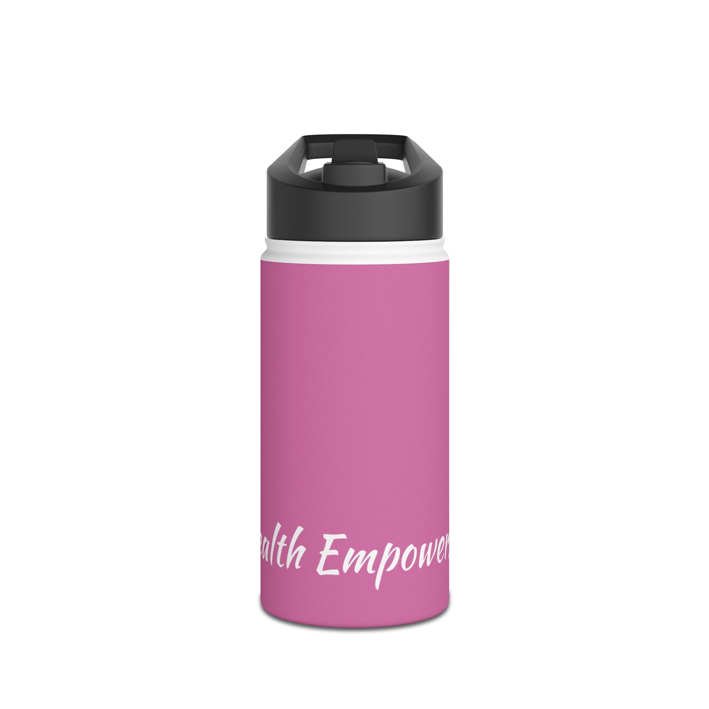 Light Pink Stainless Steel Water Bottle, Standard Lid