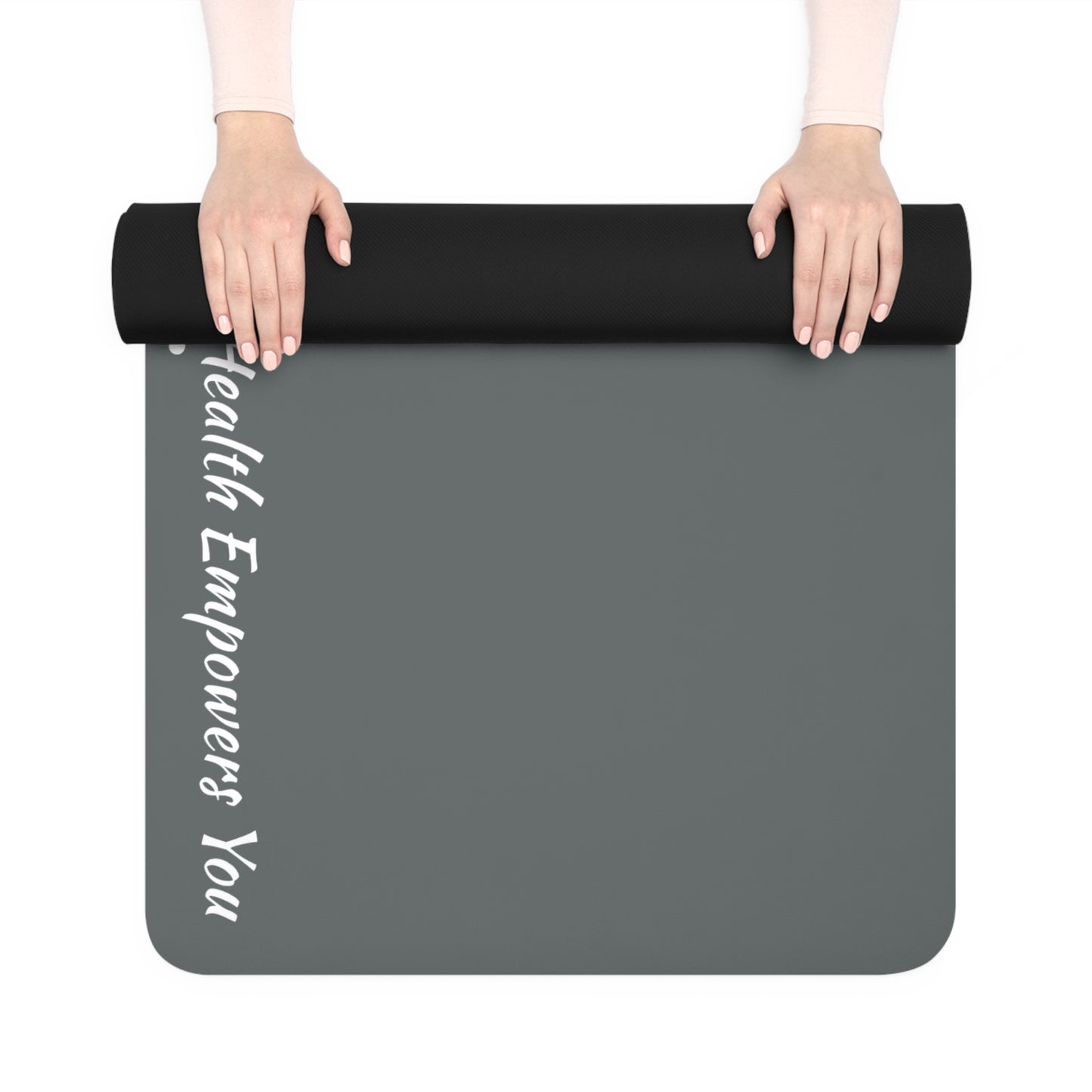 Dark Grey Rubber Yoga Mat