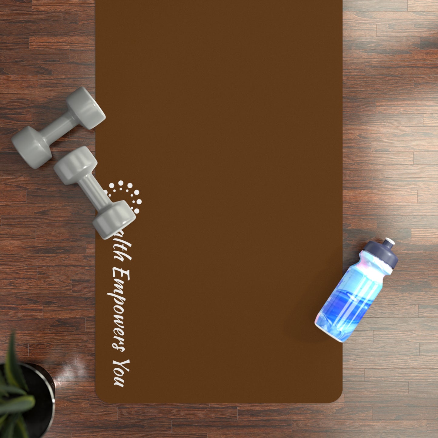 Brown Rubber Yoga Mat