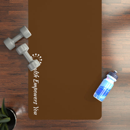 Brown Rubber Yoga Mat