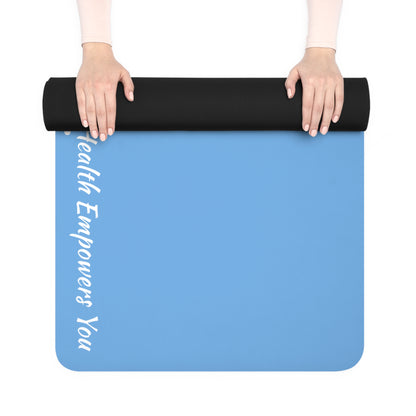 Light Blue Rubber Yoga Mat