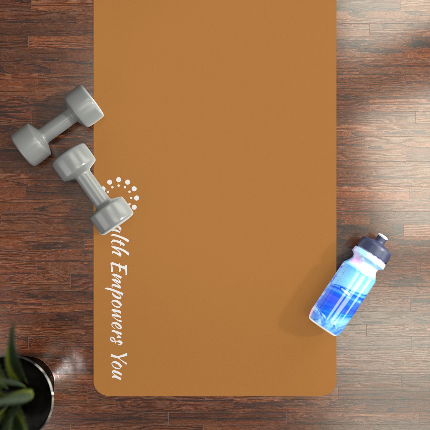 Light Brown Rubber Yoga Mat