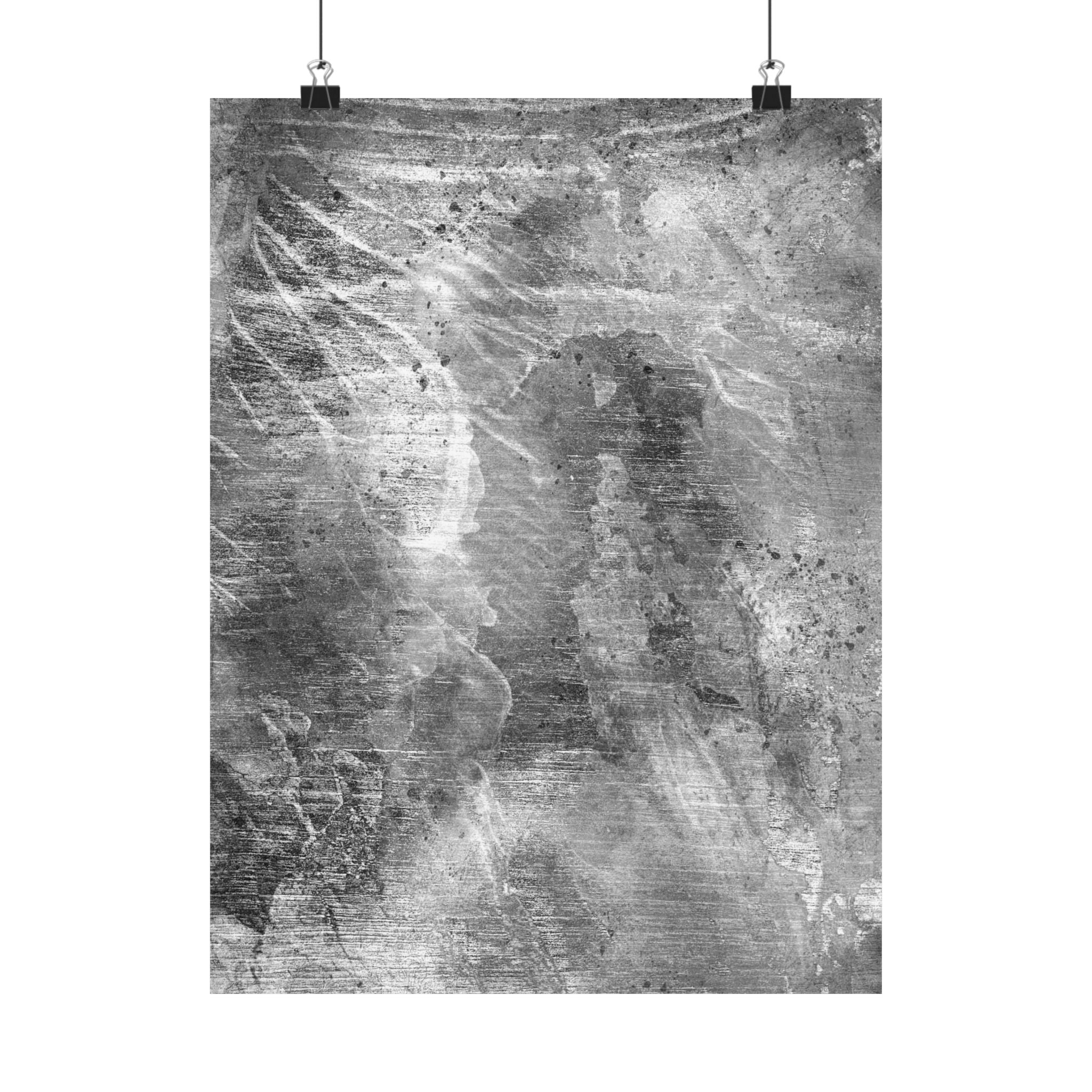 Abstract black and white pattern on a textured background