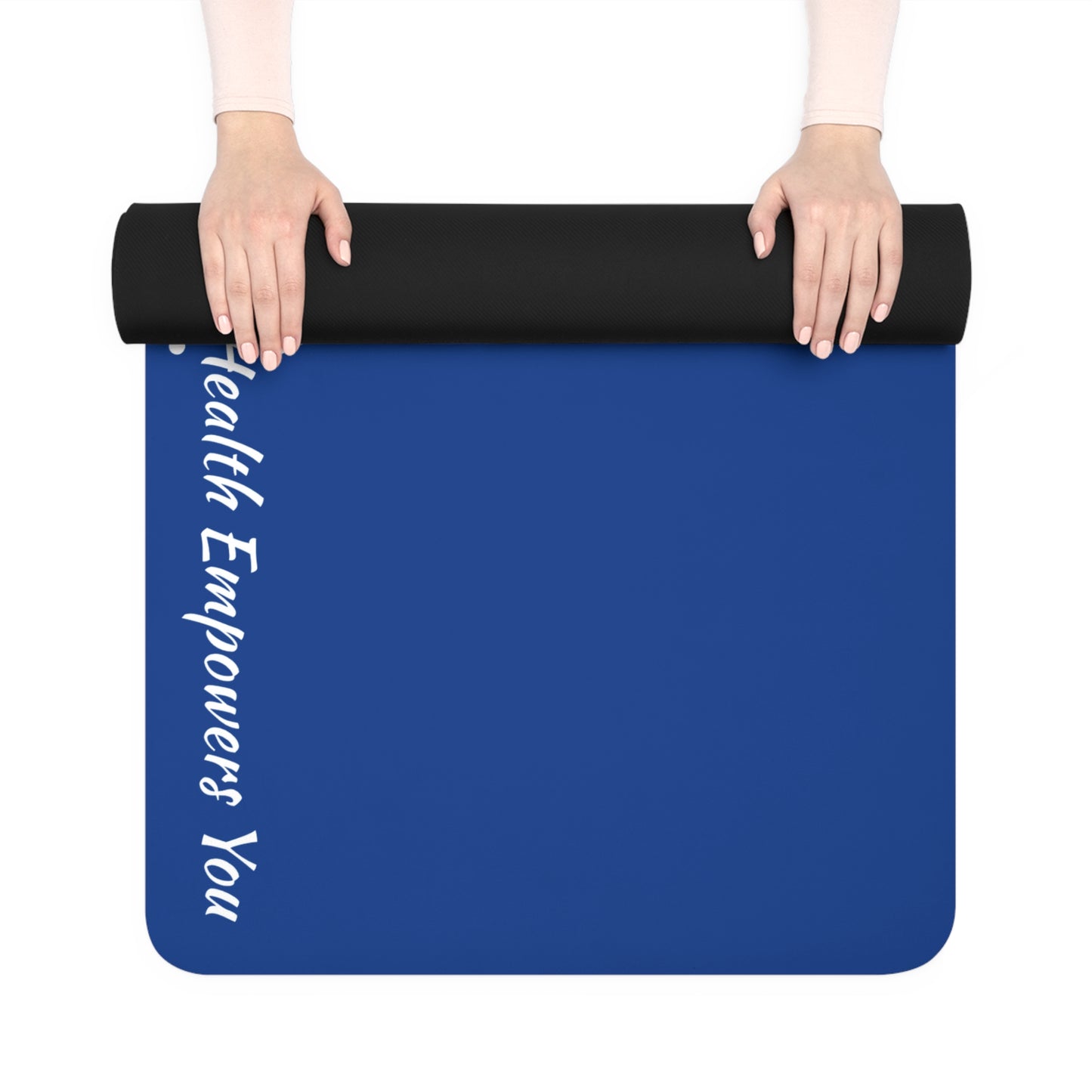 Dark Blue Rubber Yoga Mat