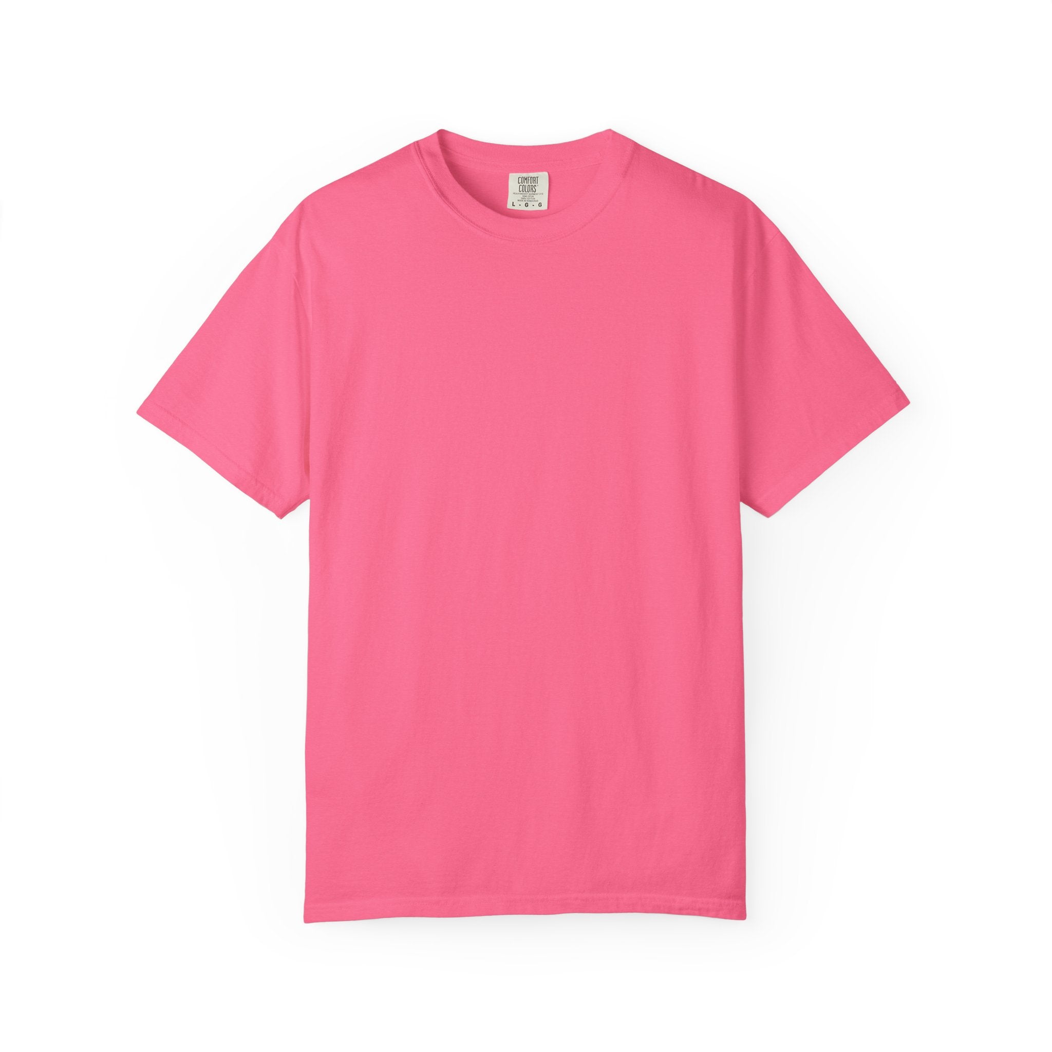 Pink t-shirt on a white background