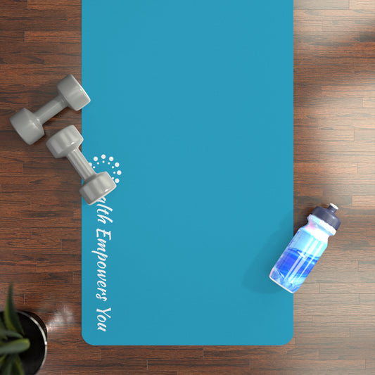 Turquoise Rubber Yoga Mat