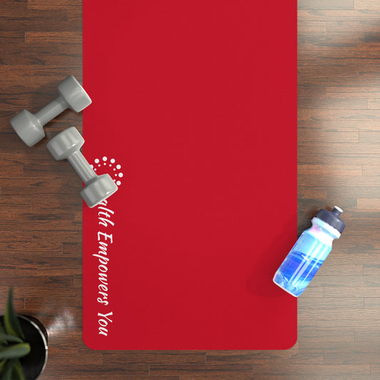 Dark Red Rubber Yoga Mat