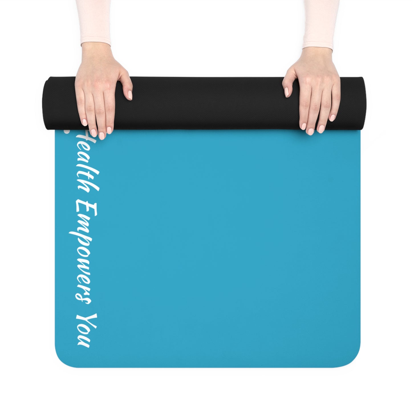 Turquoise Rubber Yoga Mat