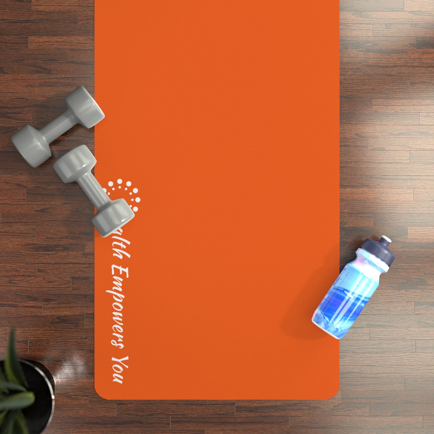 Orange Rubber Yoga Mat