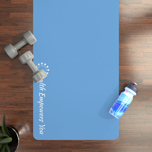 Light Blue Rubber Yoga Mat